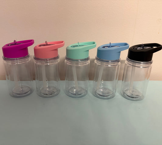 10oz Kids Snow Globe bottles - Assorted Colours