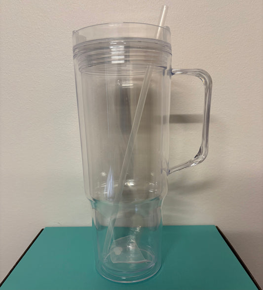 40oz tanley Dupe Snow Globe Tumbler